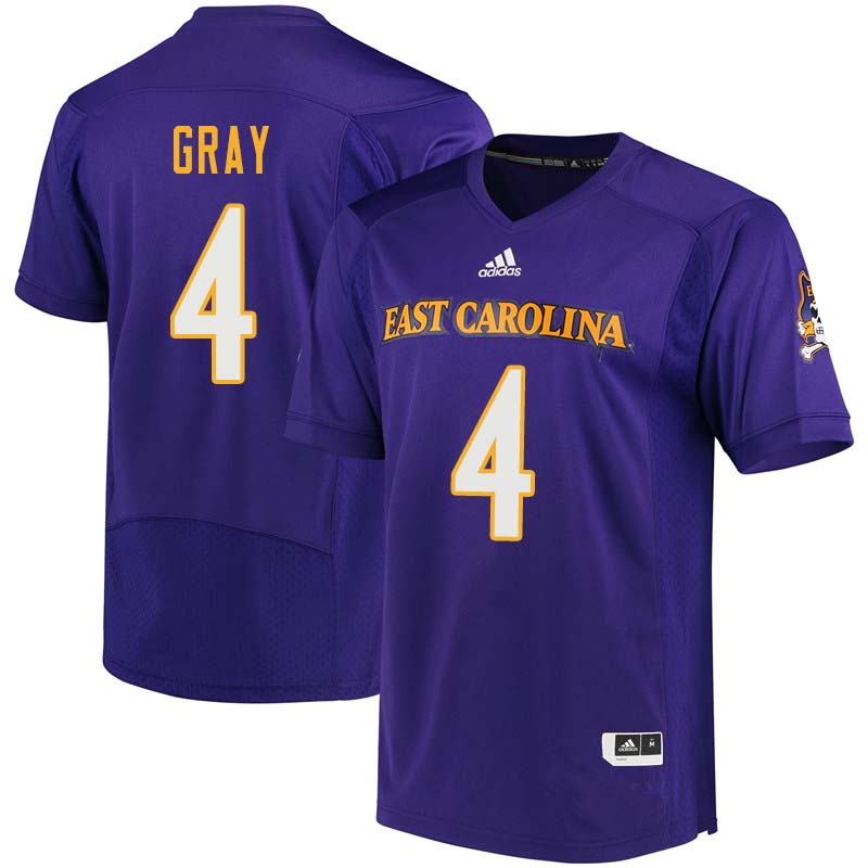 Men #4 Malik Gray East Carolina Pirates College Football Jerseys Sale-Purple - Click Image to Close